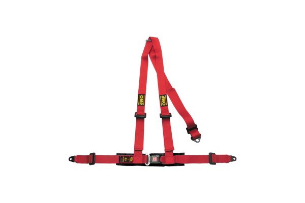 OMP® - 3-Point Road Series Street Racing Harness Set, Red