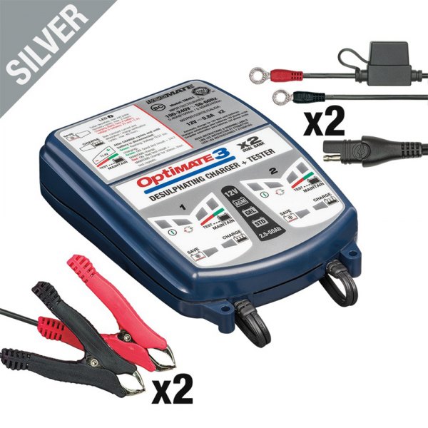 OptiMate® TM451 - OptiMATE 3 x 2™ 12 V Compact 7-Step Automatic Battery  Charger and Tester with Maintainer