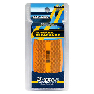 Optronics® - MC32 Series Yellow Oblong Surface Mount Clearance Marker Lights