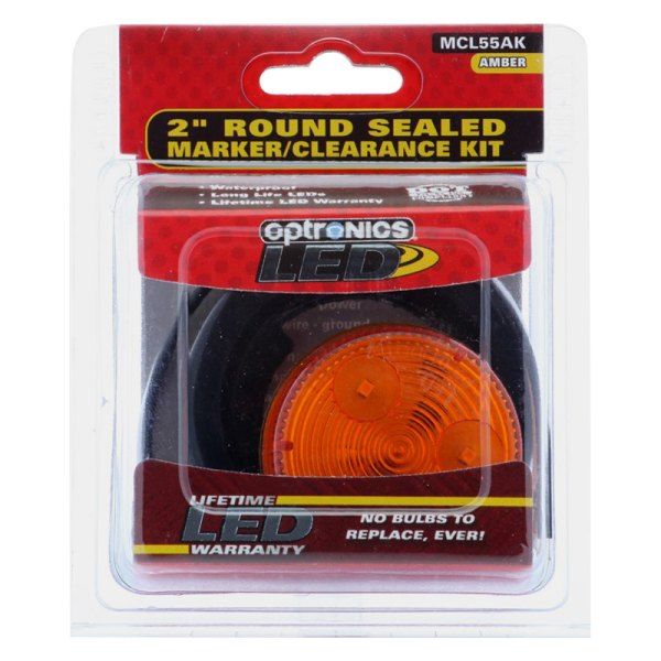 Optronics® - MCL55 Series 2" Round Grommet Mount LED Clearance Marker Light