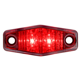 Optronics® - MCL13 Series 2.5" Mini Red Oblong Surface Mount LED Clearance Marker Light