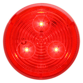 Optronics® - MCL57 Series 2.5" Red Rectangular Grommet Mount LED Clearance Side Marker Light