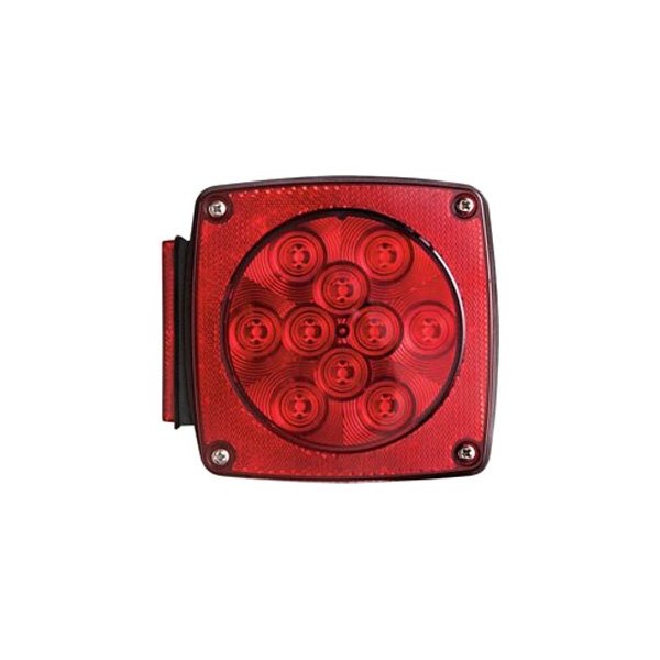 Optronics® - Driver Side STL38/39 Series 5.25" 7-Function Square Stud Mount LED Combination Tail Light with License Illuminator