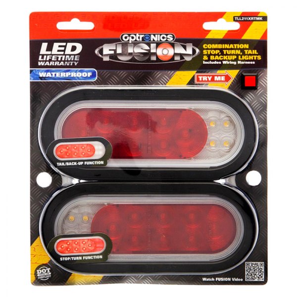 Optronics® - STL211X Series 6" Oval Grommet Mount LED Combination Tail Lights