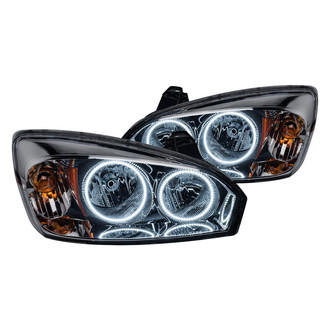 Oracle Lighting® - Chrome Crystal Headlights with White SMD LED Halos Preinstalled