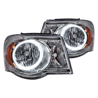 Oracle Lighting® - Chrome Crystal Headlights with White SMD LED Halos Preinstalled