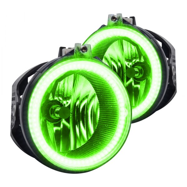 Oracle Lighting® - Factory Style Fog Lights with Green SMD LED Halos Pre-installed, Chrysler Aspen
