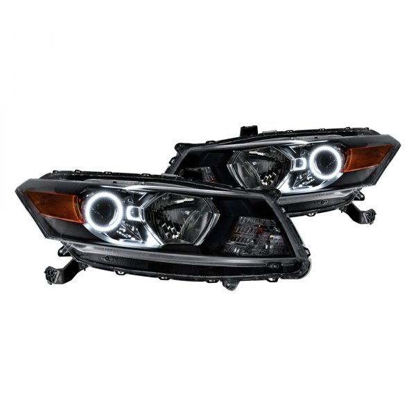 Oracle Lighting® - Chrome Projector Headlights with White SMD LED Halos Preinstalled, Honda Accord