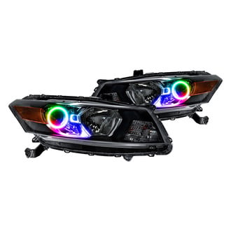 Oracle Lighting® - Chrome Projector Headlights with ColorSHIFT RF SMD LED Halos Preinstalled