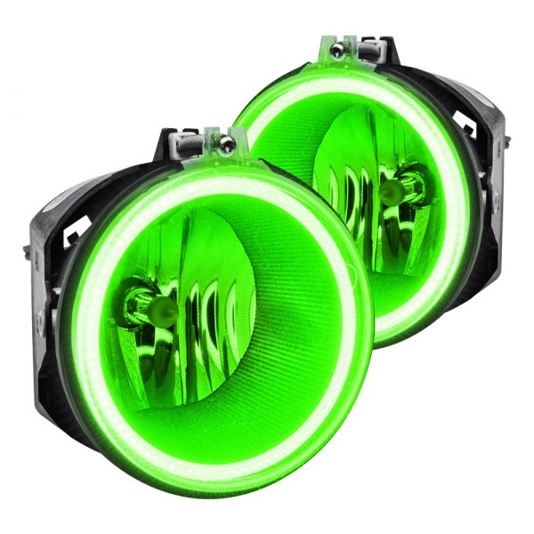 Oracle Lighting® - Factory Style Fog Lights with Green SMD LED Halos Pre-installed, Jeep Commander