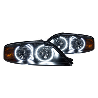 Oracle Lighting® - Chrome Crystal Headlights with White SMD LED Halos Preinstalled