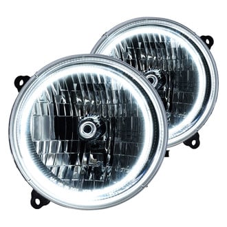 Oracle Lighting® - Chrome Crystal Headlights with White SMD LED Halos Preinstalled
