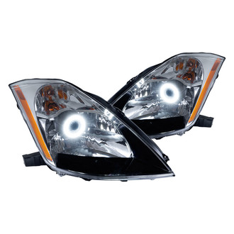 Oracle Lighting® - Chrome Projector Headlights with White SMD LED Halos Preinstalled