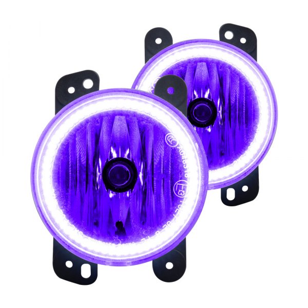 Oracle Lighting® - Factory Style Fog Lights with UV/Purple SMD LED Halos Pre-installed, Jeep Wrangler