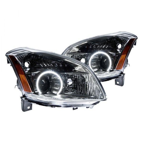 Oracle Lighting® - Chrome Projector Headlights with White SMD LED Halos Preinstalled, Nissan Maxima