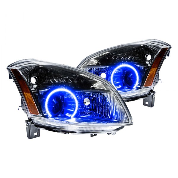 Oracle Lighting® - Chrome Projector Headlights with Blue SMD LED Halos Preinstalled, Nissan Maxima