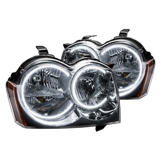 Oracle Lighting® - Chrome Projector Headlights with White SMD LED Halos Preinstalled