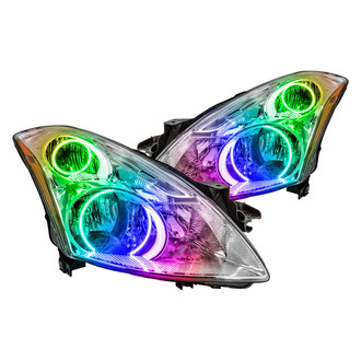 Oracle Lighting® - Chrome Crystal Headlights with ColorSHIFT SMD LED Halos Preinstalled