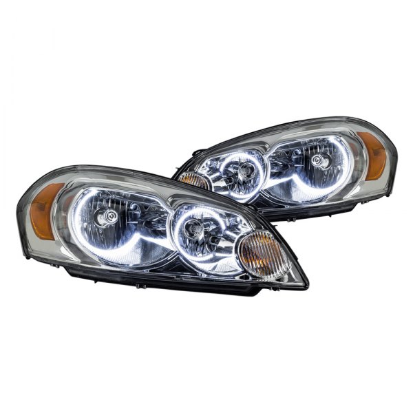 Oracle Lighting® - Chrome Crystal Headlights with White SMD LED Halos Preinstalled, Chevy Impala