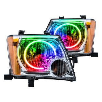 Oracle Lighting® - Chrome Crystal Headlights with ColorSHIFT-Simple SMD LED Halos Preinstalled