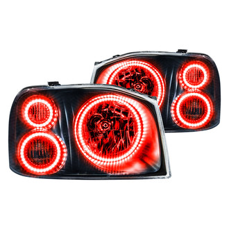 Oracle Lighting® - Black Crystal Headlights with Color Triple Halo