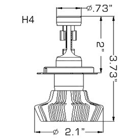 H4 Bulb Socket