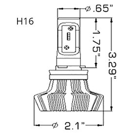 H16 Bulb Socket