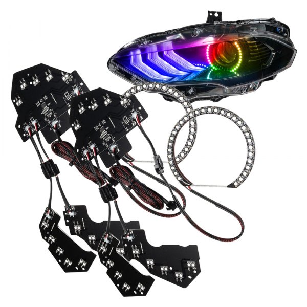 Oracle Lighting® - SMD Dynamic ColorSHIFT Halo Kit with DRL for Headlights