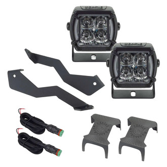 Oracle Lighting® - A-Pillar Vega Series Hood Mount 2x40W Spot Beam LED Light Kit