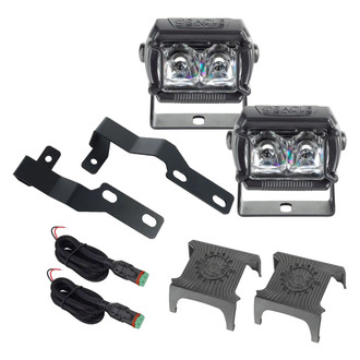 Oracle Lighting® - A-Pillar Vega Series Hood Mount 2x20W Spot Beam LED Light Kit