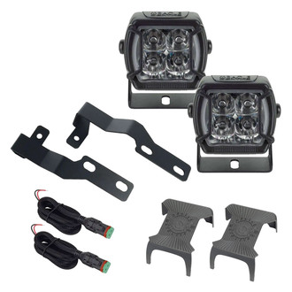 Oracle Lighting® - A-Pillar Vega Series Hood Mount 2x40W Spot Beam LED Light Kit