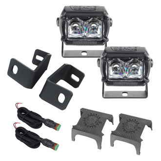 Oracle Lighting® - A-Pillar Vega Series Hood Mount 2x20W Spot Beam LED Light Kit