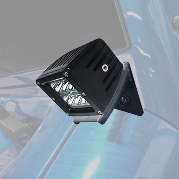 Oracle Lighting® - A-Pillar Bottom Mount 3" 2x20W Square Spot Beam LED Light Kit, Jeep Wrangler
