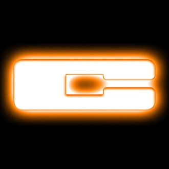 Oracle Lighting® - "C" Matte White LED Illuminated Letter Badge