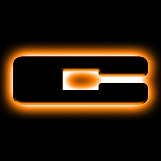 Oracle Lighting® - "C" Matte Black LED Illuminated Letter Badge