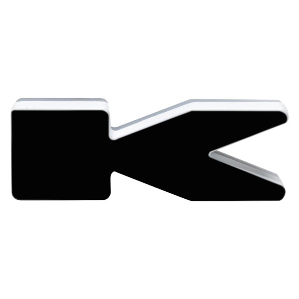Oracle Lighting® - "K" Matte Black LED Illuminated Letter Badge