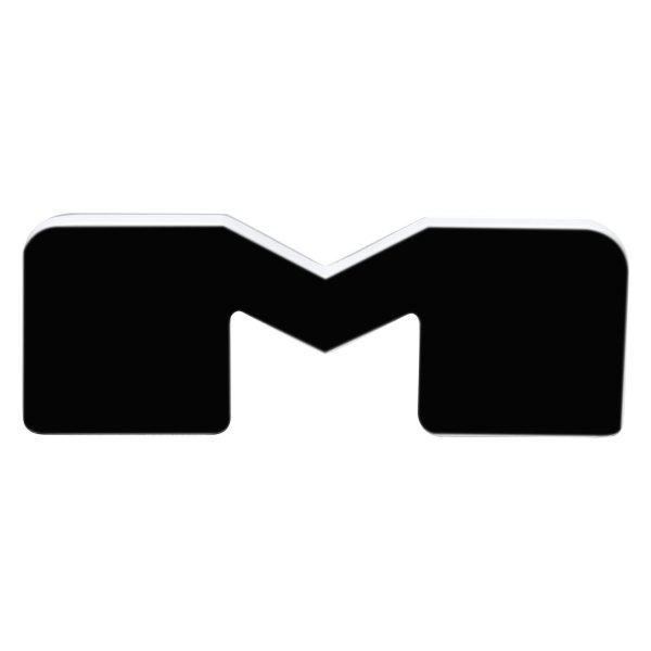 Oracle Lighting® - "M" Matte Black LED Illuminated Letter Badge