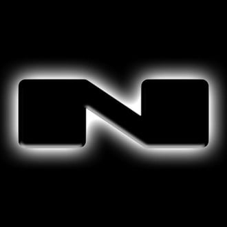 Oracle Lighting® - "N" Matte Black LED Illuminated Letter Badge