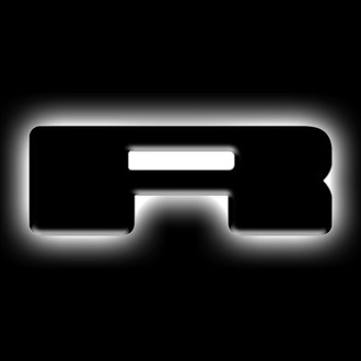 Oracle Lighting® - "R" Matte Black LED Illuminated Letter Badge
