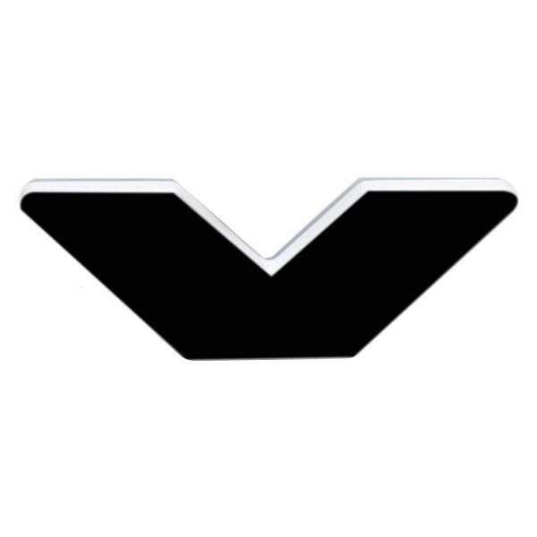 Oracle Lighting® - "V" Matte Black LED Illuminated Letter Badge