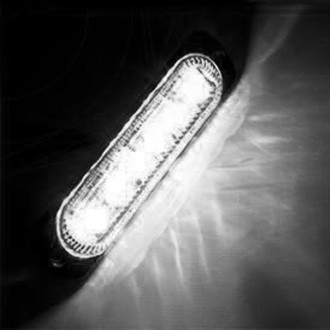 Oracle Lighting® - 6-LED Slim Bolt-On Mount White Strobe Light