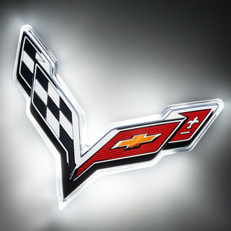 Oracle Lighting® - "Corvette" White LED Illuminated Rear Emblem