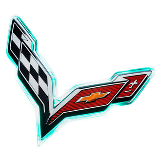 Oracle Lighting® - "Corvette" Red LED Illuminated Rear Emblem