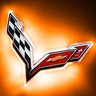 Oracle Lighting® - "Corvette" Amber LED Illuminated Rear Emblem