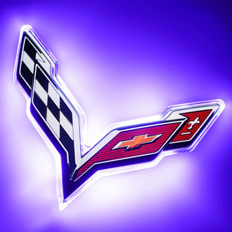 Oracle Lighting® - "Corvette" UV/Purple LED Illuminated Rear Emblem