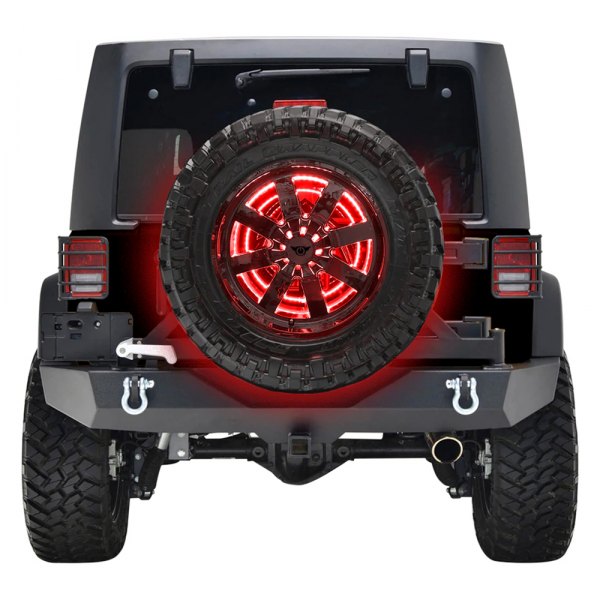 Oracle Lighting® - Red Spare Tire LED Wheel Ring