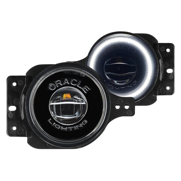 Oracle Lighting® - Halo Projector LED Fog Lights with White Premium ORACLE Halo Pre-installed