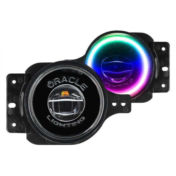 Oracle Lighting® - Halo Projector LED Fog Lights with ColorSHIFT Premium ORACLE Halo Pre-installed