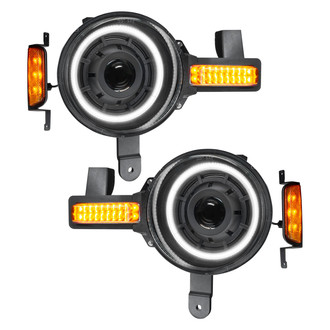 Oracle Lighting® - Oculus™ Series Black Projector Headlights with White SMD LED Halos Preinstalled