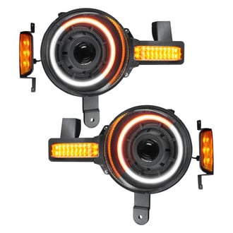 Oracle Lighting® - Oculus™ Series Black Projector Headlights with Color Halo